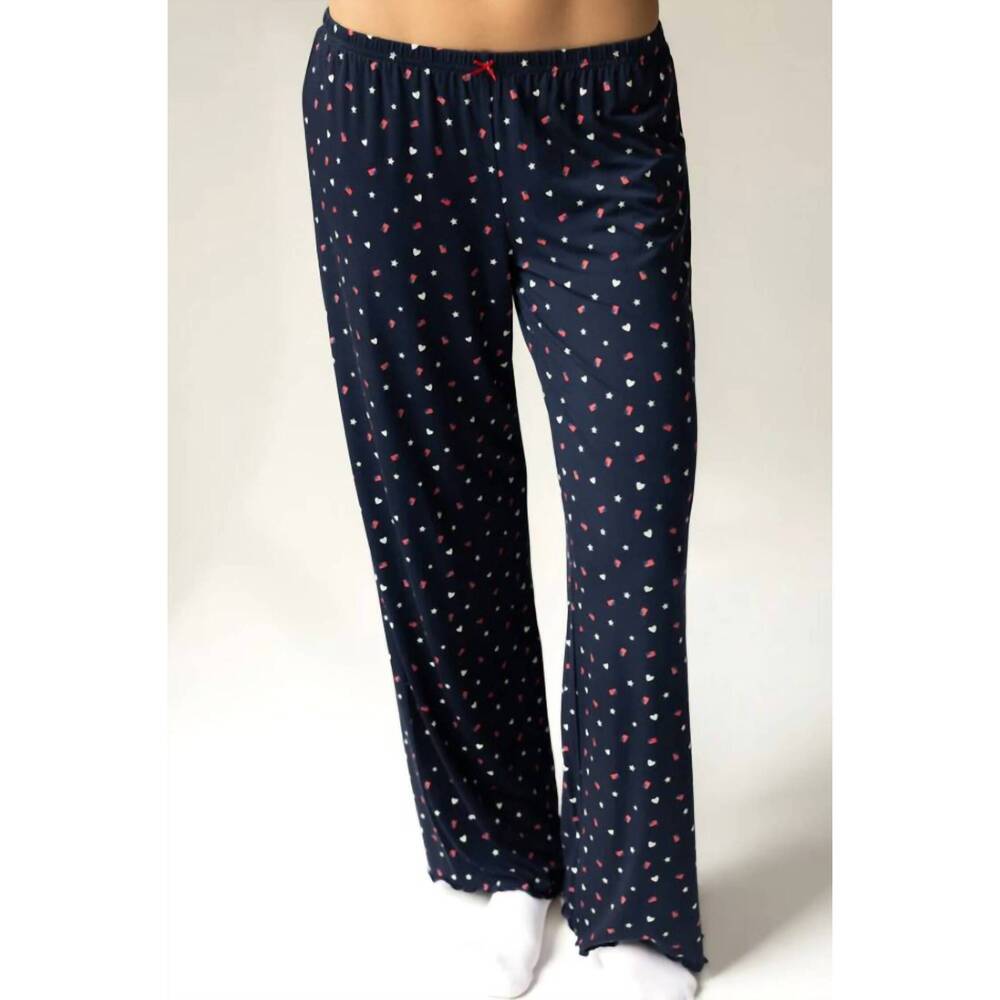 NEW THE HAPPY CAMP3R hearts and stripes mia pants in navy